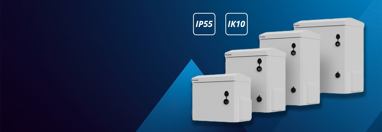 Neue 10-Zoll-Rackschränke nach Schutzart IP 55