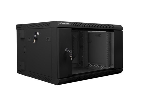 RACKSCHRANK 19" DOPPELWANDIG 6U/600X600 (FLAT PACK) SCHWARZ LANBERG