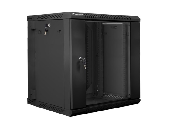 RACKSCHRANK 19" DOPPELWANDIG 12U/600X600 (FLAT PACK) SCHWARZ LANBERG