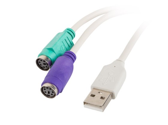 USB-A(M) 2.0->2X PS/2 ADAPTER WEISS LANBERG