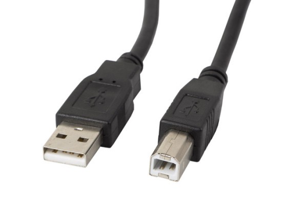 USB-A(M)-&gt;USB-B(M) 2.0 KABEL 1.8M SCHWARZ FERRITE LANBERG