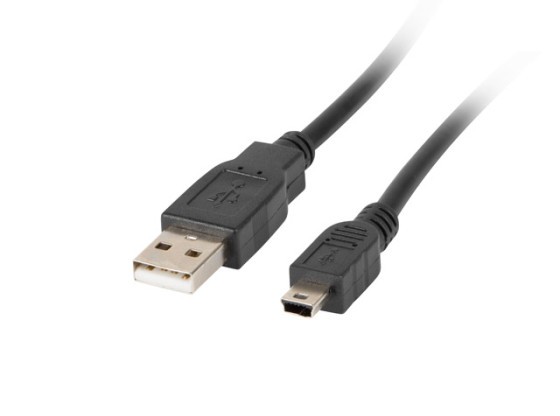 USB MINI(M)-&gt;USB-A(M) 2.0 KABEL 0.3M SCHWARZ (CANON) LANBERG