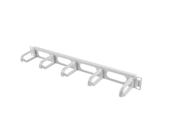 19" KABELMANAGEMENT PANEL 5 RINGE - TYP B 1U GRAU LANBERG