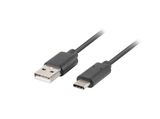 USB-C(M)-&gt;USB-A(M) 2.0 KABEL 0.5M SCHWARZ LANBERG