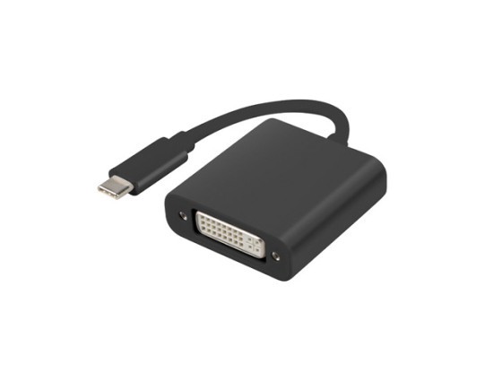 USB-C(M) 3.1-&gt;DVI-I(F)(24+5) ADAPTERKABEL 15CM DUAL LINK (DISPLAYPORT ALT MODE) SCHWARZ LANBERG