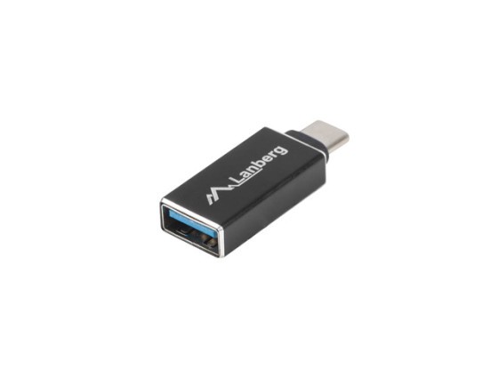 USB-C(M) 3.1-&gt;USB-A(F) ADAPTER SCHWARZ OTG LANBERG