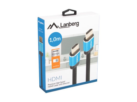HDMI M/M V2.0 KABEL 1M CU BLACK BOX PREMIUM ZERTIFIKAT LANBERG
