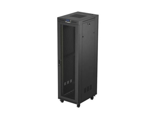 RACKSCHRANK 19" FREISTEHEND 42U/600X800 (FLAT PACK) MIT NETZTÜR LCD SCHWARZ LANBERG V2