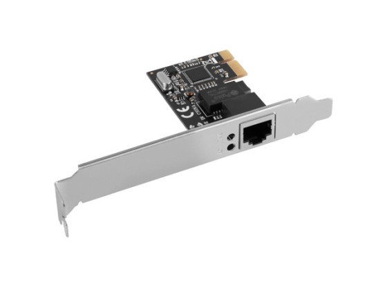 PCI-EXPRESS-&gt;RJ45 ETHERNET ADAPTER NETZWERKKARTE LANBERG PCI-E X1 1X RJ45 1GB RTL8111C LOW PROFILE