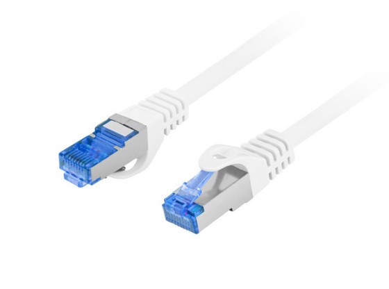 PATCHCORD CAT.6A S/FTP LSZH CCA 0.25M WEISS FLUKE PASSED LANBERG