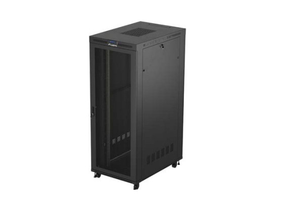 RACKSCHRANK 19" FREISTEHEND 42U/800X1200 (FLAT PACK) MIT NETZTÜR LCD SCHWARZ LANBERG V2