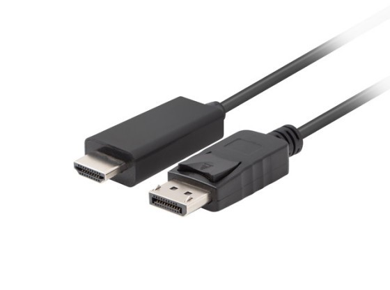 DISPLAYPORT(M) V1.1 ->HDMI(M) KABEL 1.8M SCHWARZ LANBERG