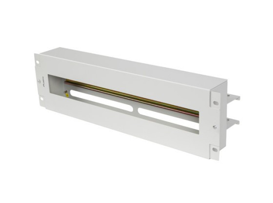 19" 3U SPANNUNGSVERTEILERSCHRANK MIT DIN-SCHIENE TS-35 GRAU LANBERG