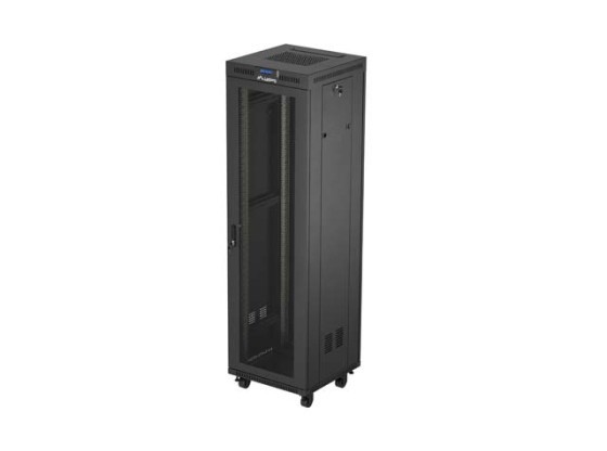 RACKSCHRANK 19" FREISTEHEND 42U/600X600 (FLAT PACK) MIT NETZTÜR LCD SCHWARZ LANBERG V2