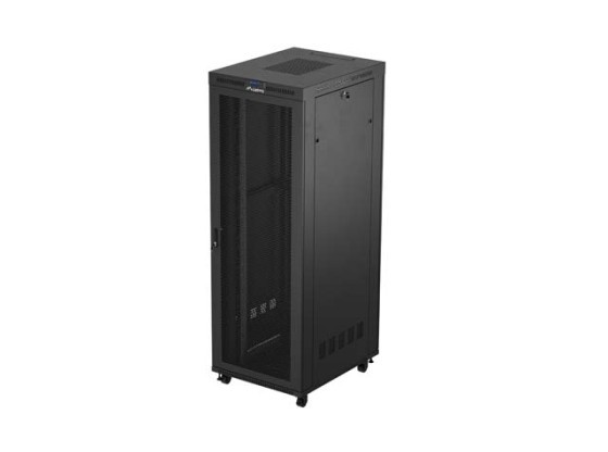 RACKSCHRANK 19" FREISTEHEND 47U/800X1000 (FLAT PACK) MIT NETZTÜR LCD SCHWARZ LANBERG V2