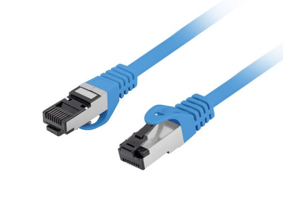 PATCHCORD CAT.8.1 S/FTP LSZH CU 0.25M BLAU FLUKE PASSED LANBERG