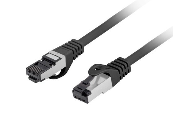 PATCHCORD CAT.8.1 S/FTP LSZH CU 0.25M SCHWARZ FLUKE PASSED LANBERG