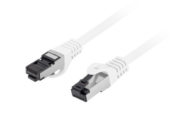 PATCHCORD CAT.8.1 S/FTP LSZH CU 0.25M WEISS FLUKE PASSED LANBERG