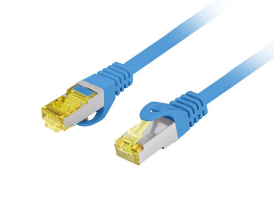 PATCHCORD CAT.6A S/FTP LSZH CU 3M BLAU FLUKE PASSED LANBERG