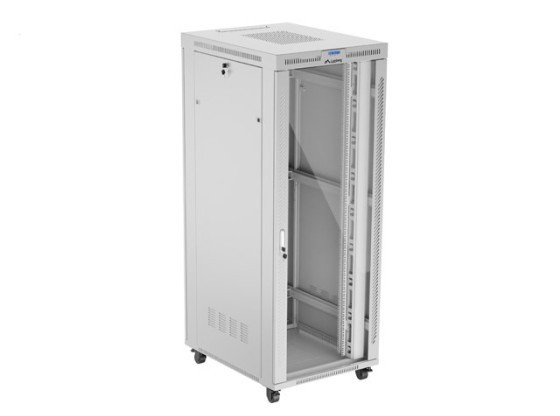 EINBAURACK 19" 42U 800X1000 GRAU GLASTÜR LCD LANBERG (FLAT PACK) V2