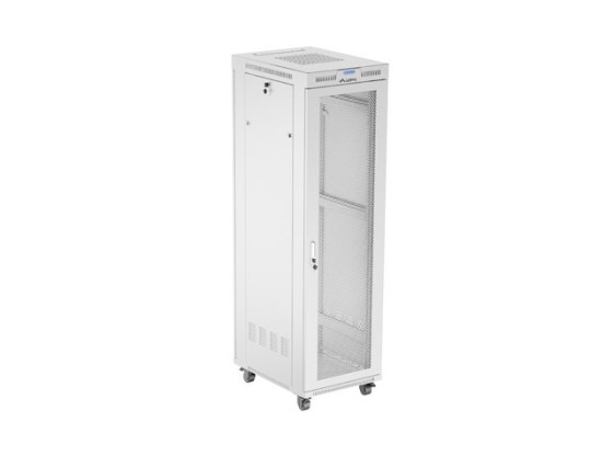 RACKMOUNT INSTALLATIONSSCHRANK 19" 42U 600X800 GRAU LCD PERFORIERTE TÜR LANBERG (FLAT PACK)