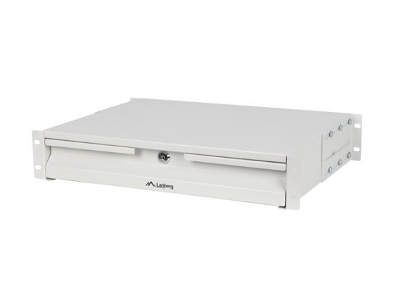 LANBERG 19" 2U 360MM GRAUER SCHRANKAUSZUG (2U/483X360MM BELASTBARKEIT BIS ZU 90KG, 4 PUNKT MONTAGE)