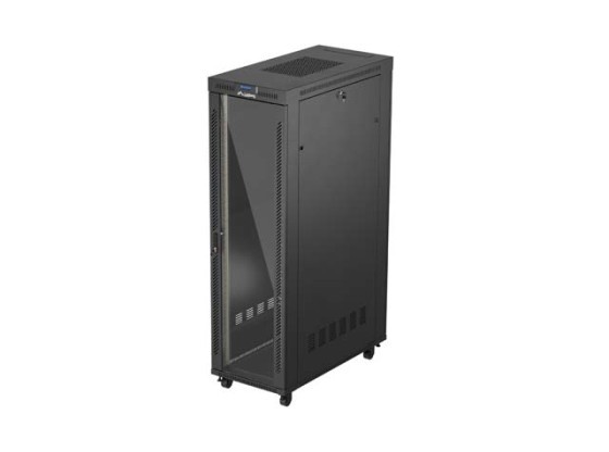INSTALLATION RACK 19" 42U 600X1200 SCHWARZ GLAS TÜR LCD LANBERG (FLAT PACK) V2