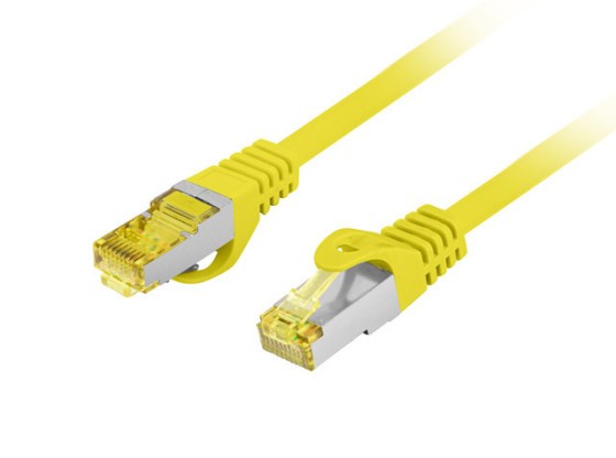 PATCHCORD CAT.6A S/FTP LSZH CU 15M GELB FLUKE PASSED LANBERG