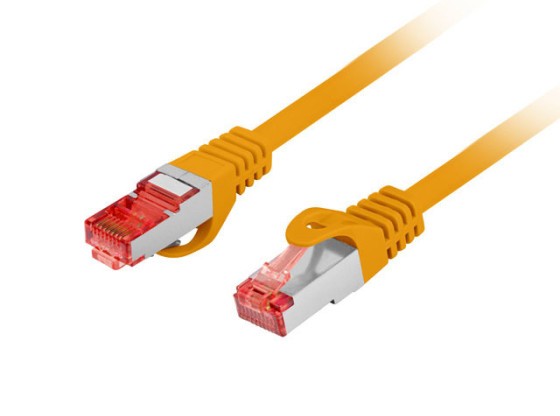 PATCHCORD CAT.6 S/FTP LSZH CU 1M ORANGE FLUKE PASSED LANBERG