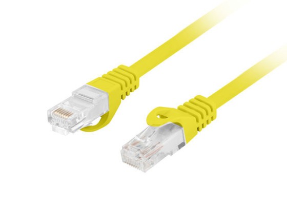 PATCHCORD CAT.6 UTP LSZH CU 1M GELB FLUKE PASSED LANBERG