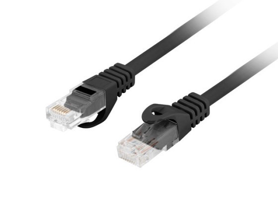 PATCHCORD CAT.6 UTP LSZH CU 15M SCHWARZ FLUKE PASSED LANBERG