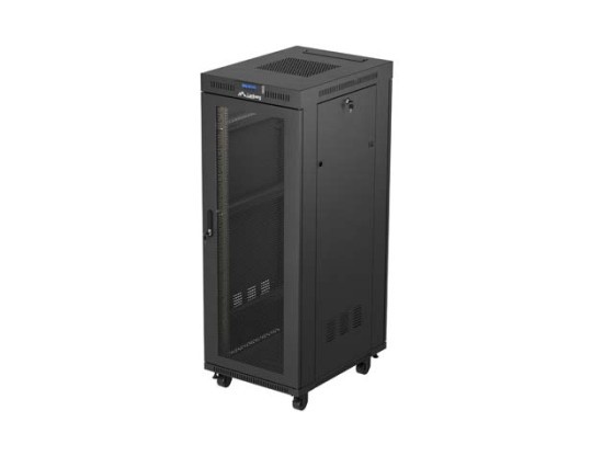 RACKMOUNT INSTALLATIONSSCHRANK 19" 32U 600X800 SCHWARZ LCD PERFORIERTE TÜR LANBERG (FLAT PACK)