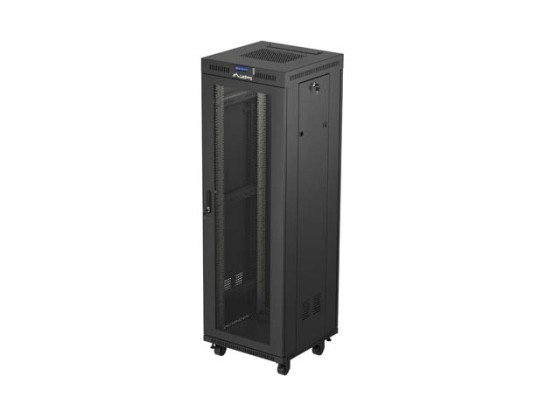 RACKMOUNT INSTALLATIONSSCHRANK 19" 37U 600X600 SCHWARZ LCD PERFORIERTE TÜR LANBERG (FLAT PACK)