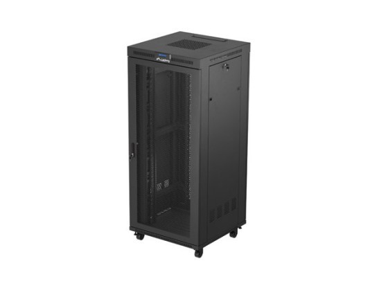 RACKMOUNT INSTALLATIONSSCHRANK 19" 37U 800X800 SCHWARZ LCD PERFORIERTE TÜR LANBERG (FLAT PACK)