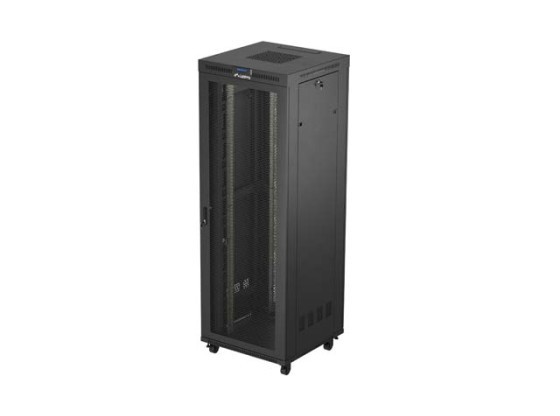 RACKMOUNT INSTALLATIONSSCHRANK 19" 47U 800X800 SCHWARZ LCD PERFORIERTE TÜR LANBERG (FLAT PACK)