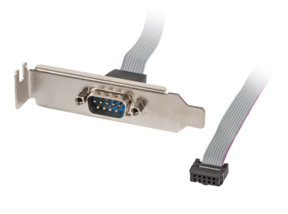 LANBERG 1X DB9(COM) 40CM LOW PROFILE TRAY SOCKET