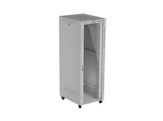 RACKMOUNT INSTALLATIONSSCHRANK 19" 47U 800X1000 GRAU GLAS TÜR LCD LANBERG (FLAT PACK) V2