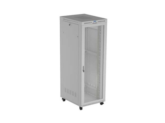 INSTALLATION RACK 19" 47U 800X1000 GRAU LCD PERFORIERTE TÜR LANBERG (FLAT PACK) V2
