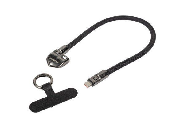 KABEL USB-C M/M LANYARD / ANHÄNGER 0.3M 240W SCHWARZ LANBERG