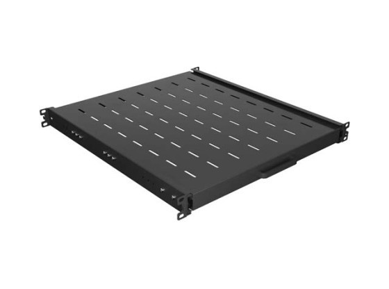 AUSZIEHBARER FACHBODEN FÜR 19"-RACK 500MM SCHWARZ LANBERG (1U/445X500MM TRAGFÄHIGKEIT BIS 35KG, 4-PUNKT-MONTAGE