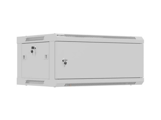 EINBAURACK 19" 4U 600X450 GRAU METALLTÜR LANBERG (FLAT PACK)