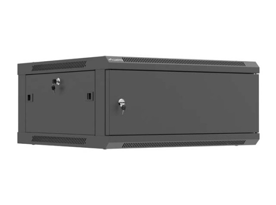 EINBAURACK 19" 4U 600X600 SCHWARZ METALLTÜR LANBERG (FLAT PACK)