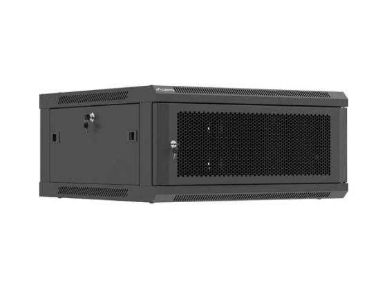 EINBAURACK 19" 4U 600X600 SCHWARZ PERFORIERTE TÜR LANBERG (FLAT PACK)