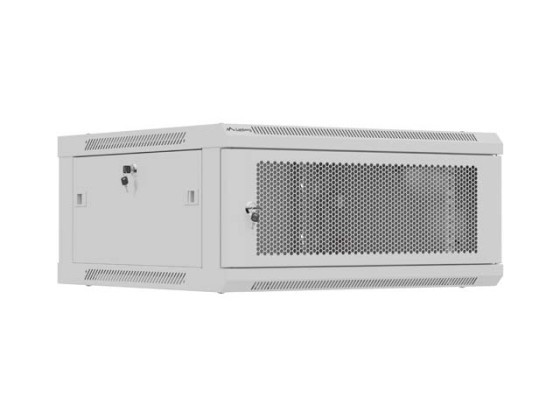 EINBAURACK 19" 4U 600X600 GRAU PERFORIERTE TÜR LANBERG (FLAT PACK)