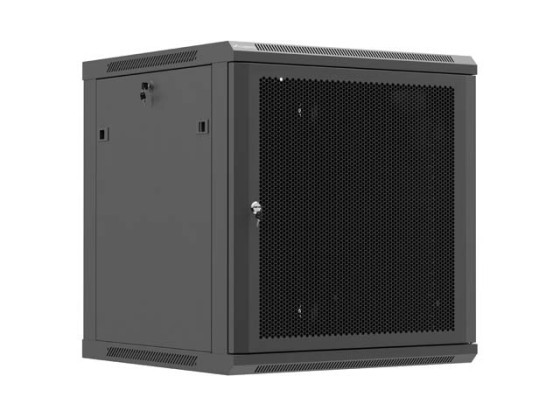 EINBAURACK 19" 12U 600X600 SCHWARZ PERFORIERTE TÜR LANBERG (FLAT PACK)