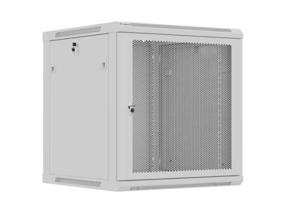 EINBAURACK 19" 12U 600X600 GRAU PERFORIERTE TÜR LANBERG (FLAT PACK)