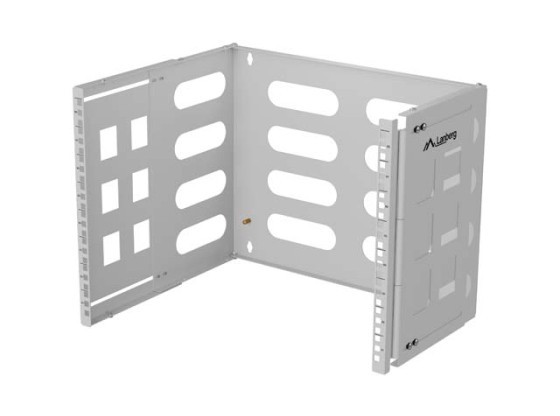 WANDMONTAGE RACK 19" 8U 497X400/240 GRAU LANBERG