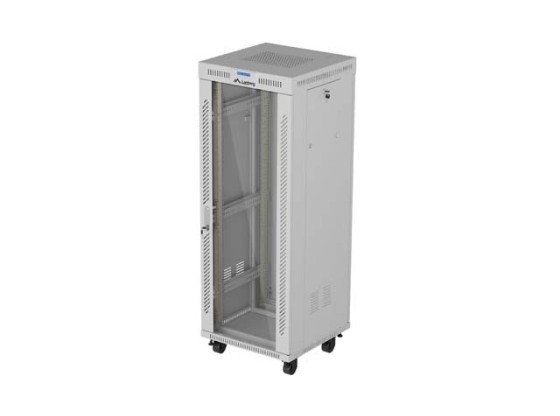INSTALLATION RACK 19" 32U 600X600 GRAU GLAS TÜR LCD LANBERG (FLAT PACK) V2