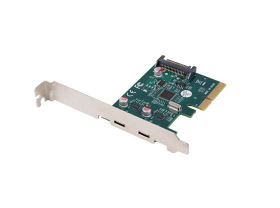 PCI EXPRESS X1 KARTE->2X USB-C 3.2 GEN 2X1 LOW PROFILE LANBERG