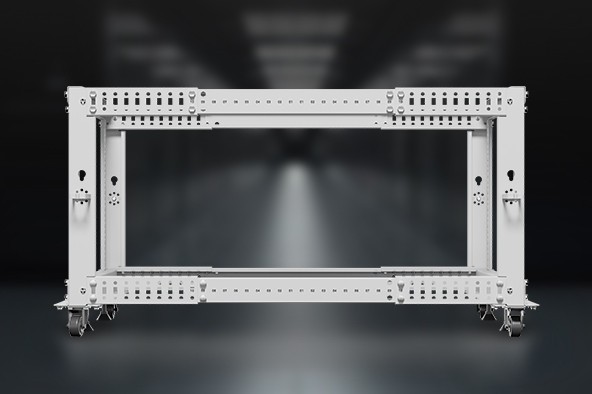 Neue graue offene Racks von Lanberg